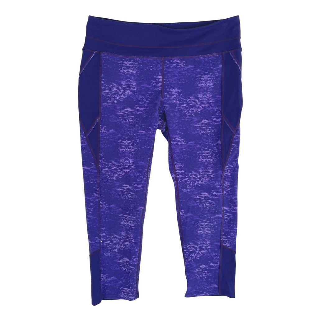 Athleta Purple Training Workout Capri Leggings Womens Medium‎ Activewear 28W